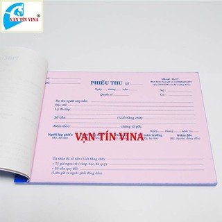 Compo 10 quyển Phiếu thu 2 liên 13x19cm