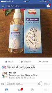 Dầu tắm Mẹ & Bé
