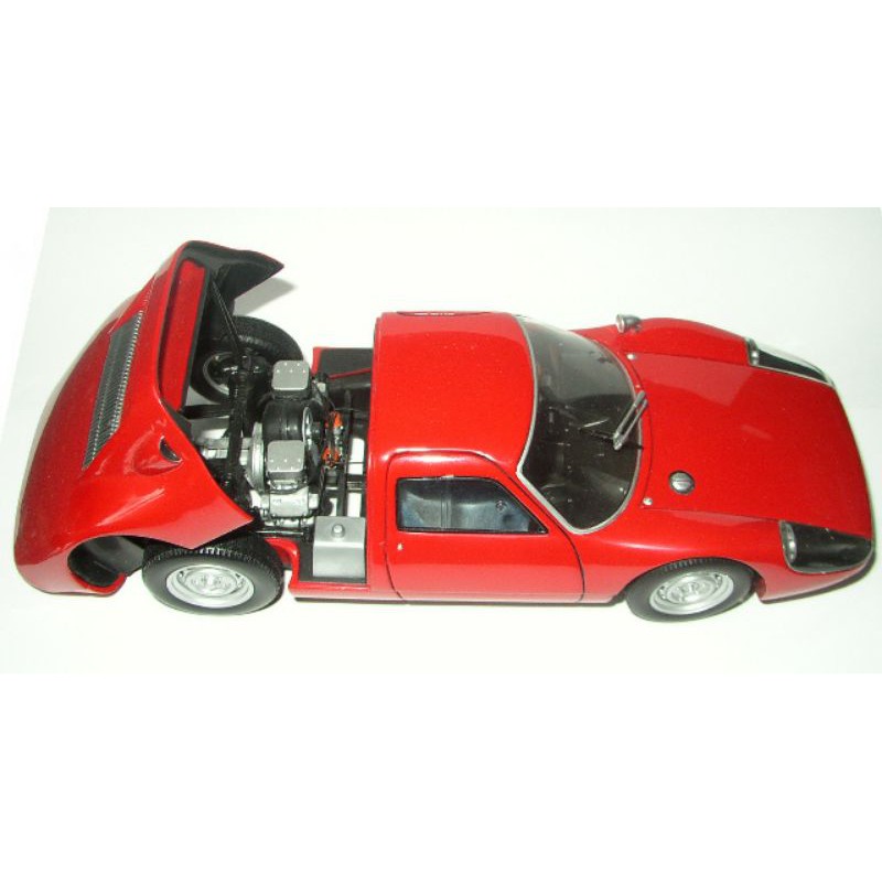 Xe mô hình tĩnh Porsche 904 carerra GTS, tỉ lệ 1:18 khung kim loại, sơn màu đỏ, hãng Minichamp