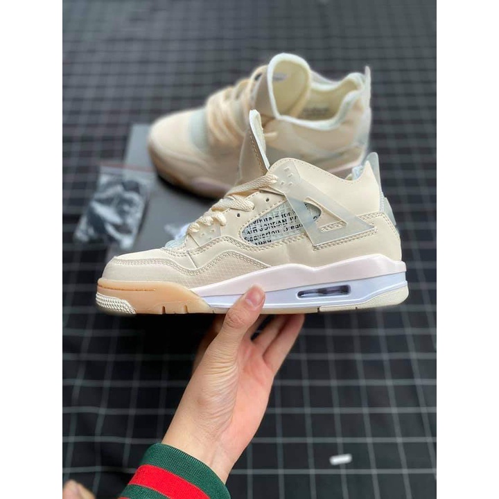 GIÀY THỂ THAO JORDAN 4 OFF WHITE UNIVERSITY BLUE