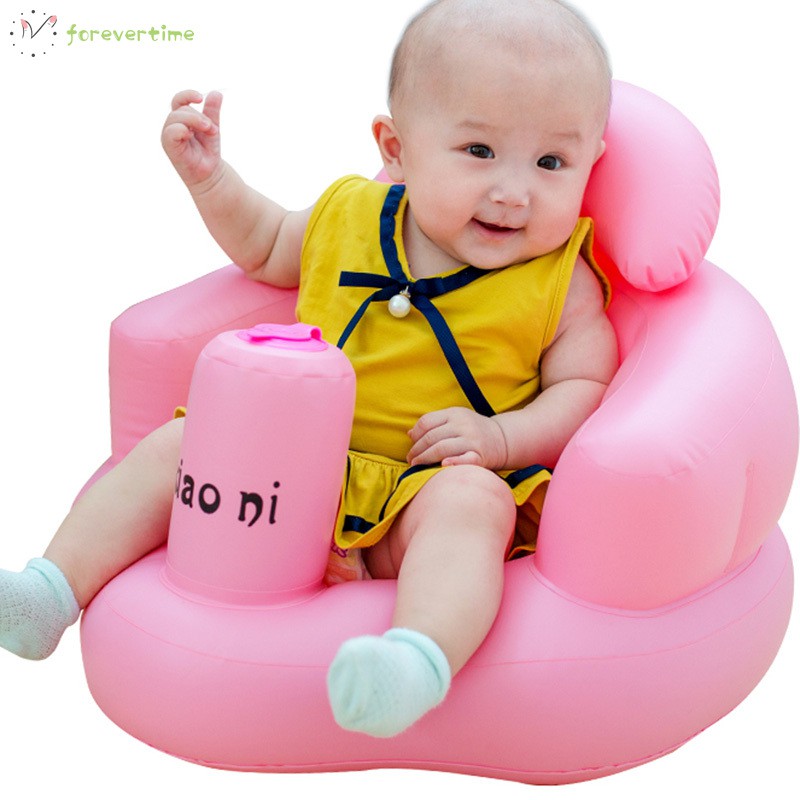 #Mẹ và con# Baby Kid Children Inflatable Bathroom Sofa Chair Seat Learn Portable Multifunctional