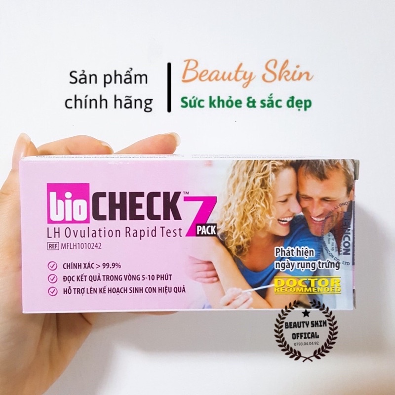 Que Thử Rụng Trứng BioCheck Test Hộp 7 Test