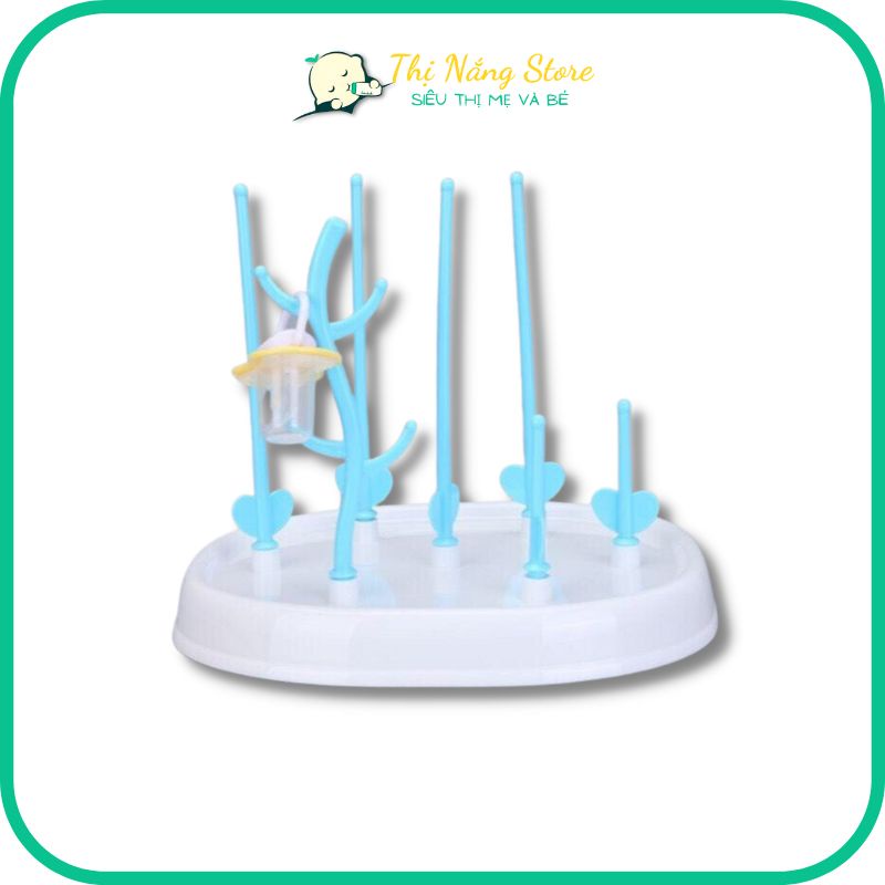 Giá úp bình sữa núm ti, khay úp bình sữa không nắp tiện lợi Thị Nắng Store