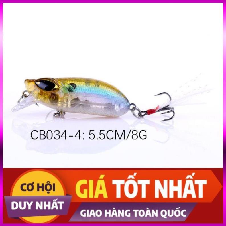 [Xả Kho 3 Ngày] Mồi Mininow Lure Mắt 3D dài 5,5cm nặng 8gam