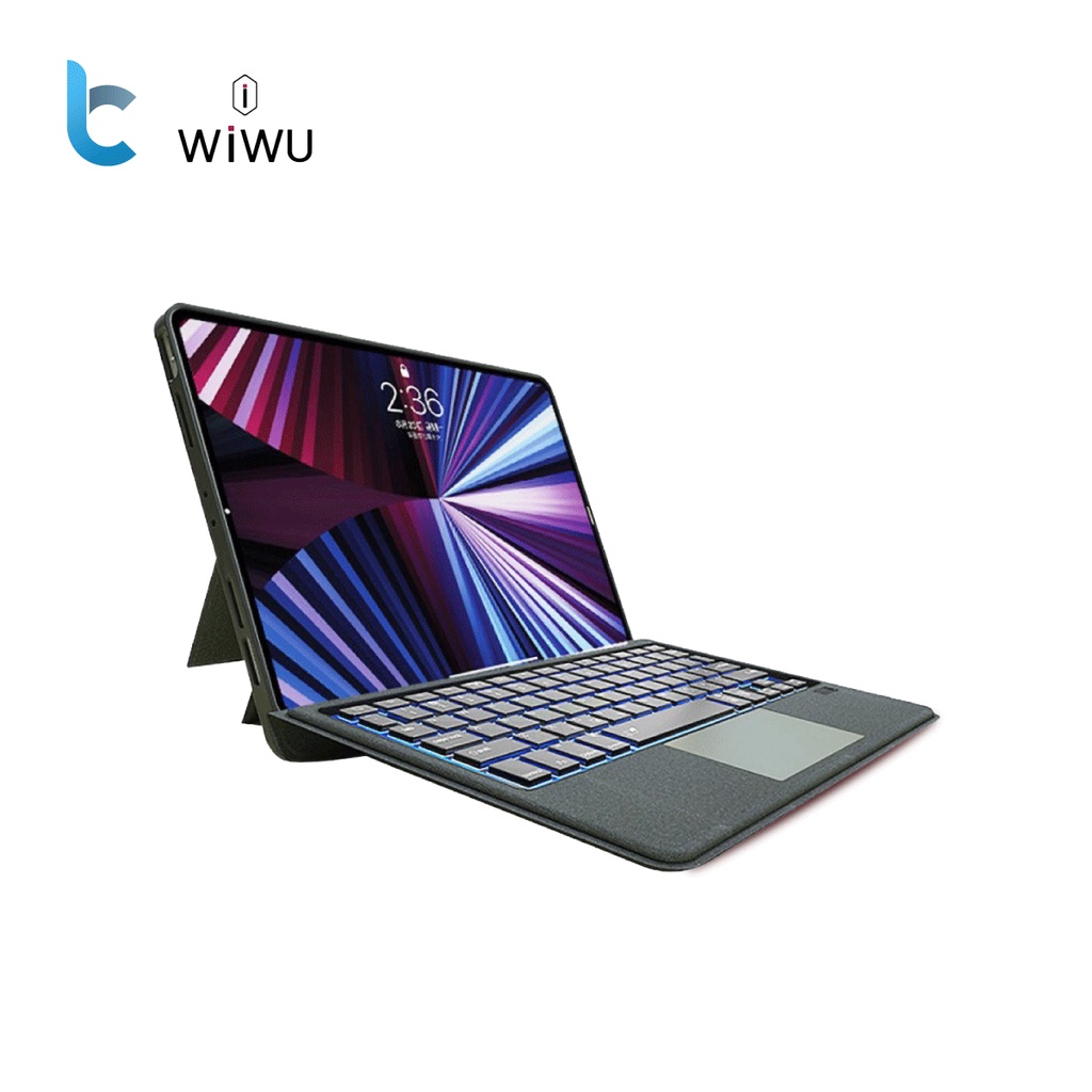 Bao da tích hợp bàn phím cho I- pad Pro 11 2020 / 2021,  Air 4  10. 9,  I-pad M1  chính hãng WIWU Mag Touch I- pad