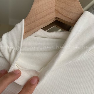 Áo thun lạnh trơn cổ leo basic có lớp lót bông mỏng