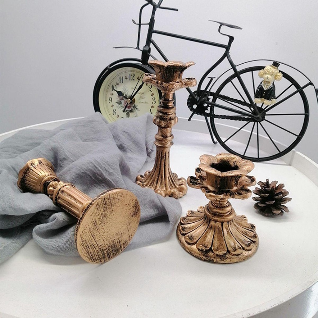 Epoch Cột Nến Bằng Kim Loại Phong Cách Giáng Sinh Cổ Điển