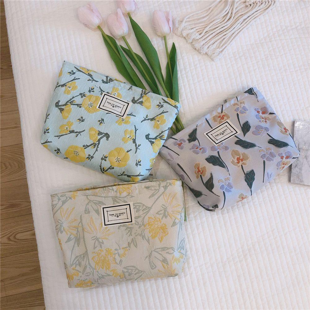 ESPO Túi Đựng Đồ Trang Điểm Họa Tiết Hoa Dập Nổi