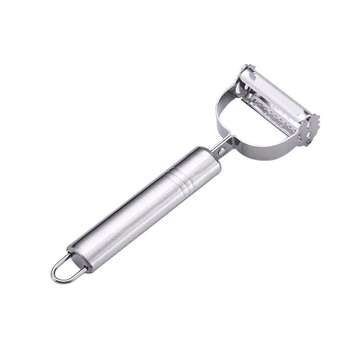 Dụng cụ nạo củ quả 2 lưỡi chất liệu inox