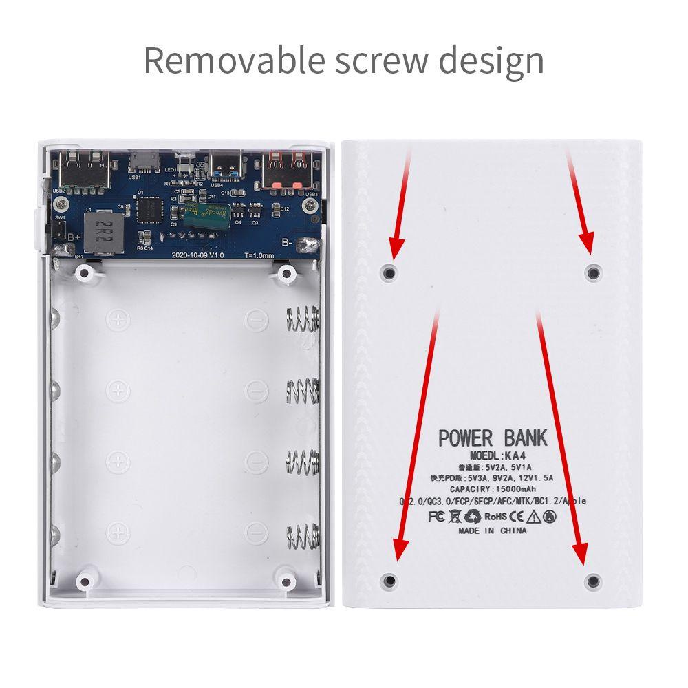 JONYE Vỏ Pin Sạc Dự Phòng 18650 Có Màn Hình LCD Hiển Thị Với Đèn LED Siêu Nhanh