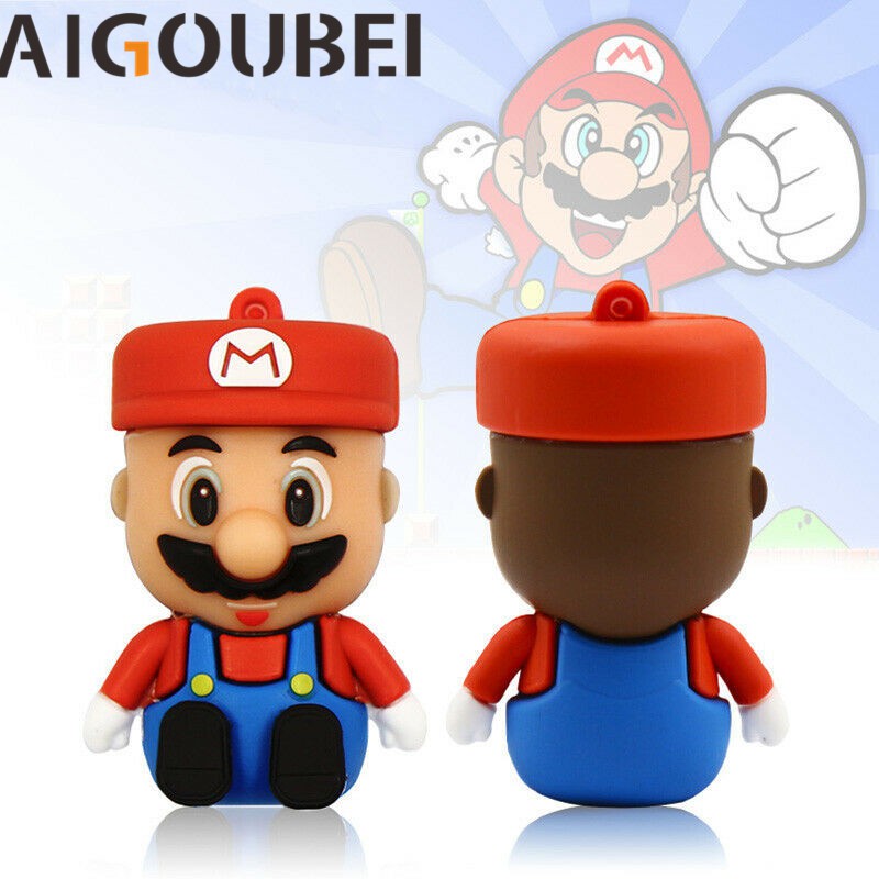 Usb 2.0 1GB 2GB 4GB 8GB 16GB 32GB 64GB 128GB Hình Super Mario Dễ Thương Cho Máy Tính