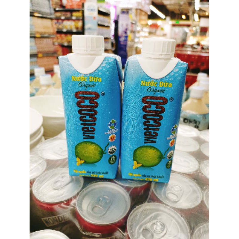 NƯỚC DỪA TƯƠI ORGANIC 330ML VIETCOCO