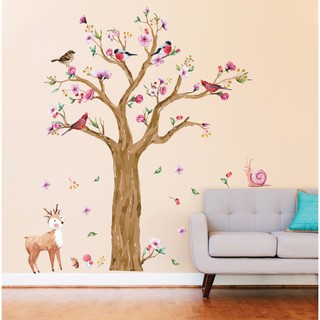 Decal dán tường Cây mùa xuân