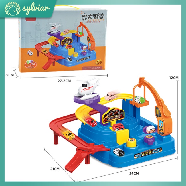 Bộ Đồ Chơi Lắp Ráp Đường Ray Xe Đua Vui Nhộn Cho Bé