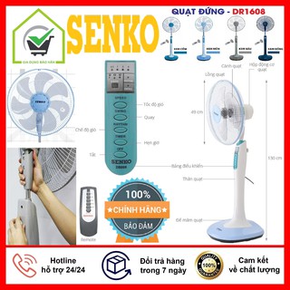 Quạt Đứng SENKO Có Điều Khiển DR1608 - Hàng Chính Hãng, An Toàn Chất Lượng