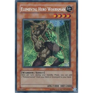 Thẻ bài Yugioh - TCG - Elemental HERO Woodsman / PP02-EN004'