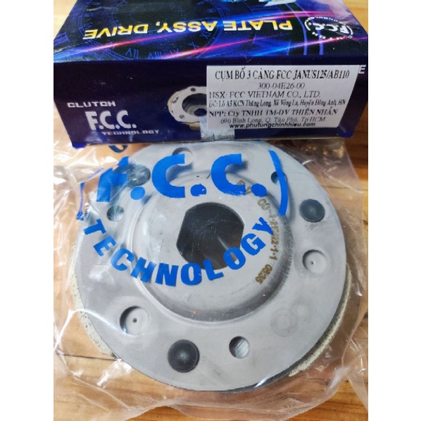 CỤM BỐ 3 CÀNG HÀNG CHÍNH HÃNG FCC JANUS125/AB110
