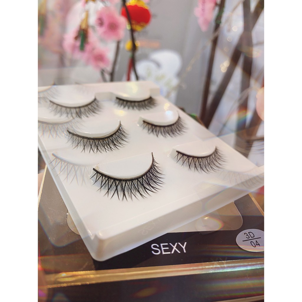 Hộp 3 cặp Mi chồn 3D nội địa tự nhiên cá tính sexy eyelash makeup sỉ tốt - DREAM STORE