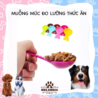 Muỗng múc+đo lường thức ăn cho thú cưng