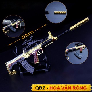 Mô hình pubg qbz hoa văn rồng 21cm