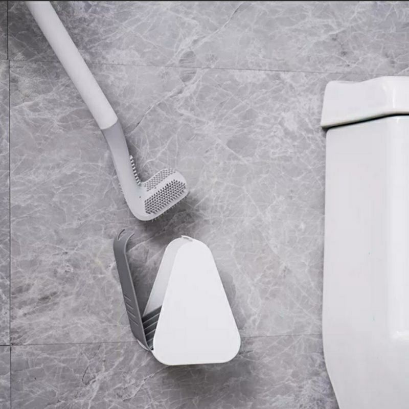 Chổi cọ toilet thông minh Silicon, chổi cọ rửa nhà vệ sinh KN STORE công cụ làm sạch khử trùng mạnh mẽ không có ngõ cụt