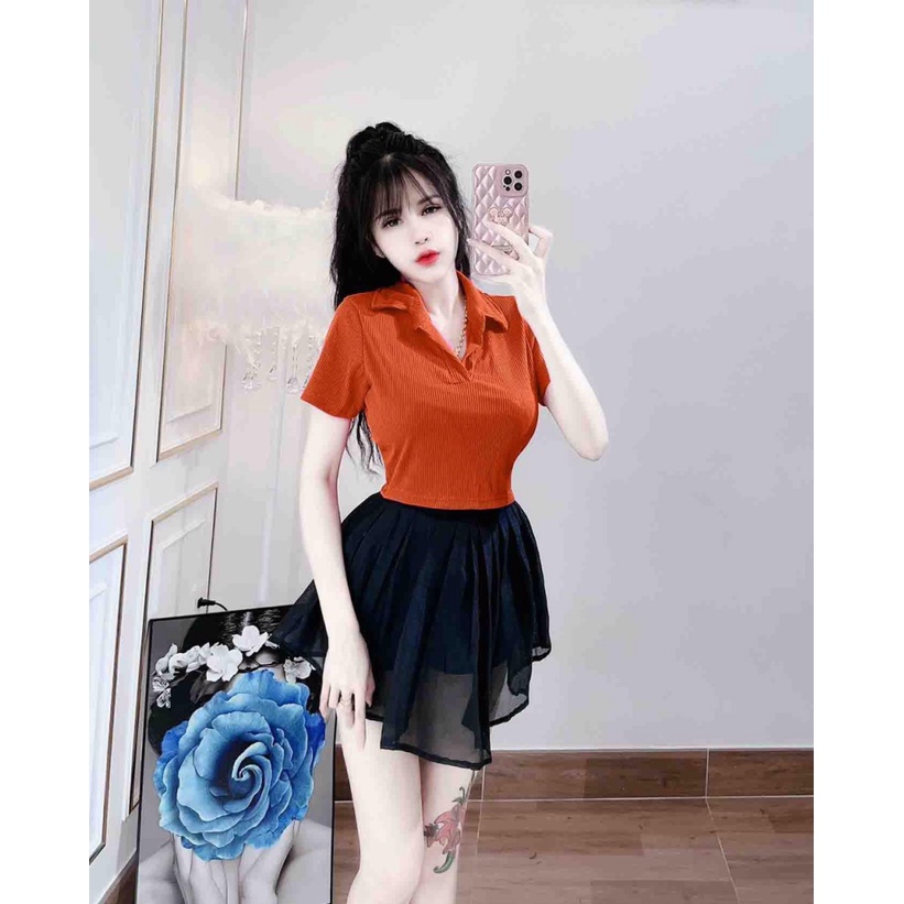 [ HOT TREND ] SET ÁO GÂN/ VÁY VOAN, XINH CỰC, CHẤT VẢI XỊN XÒ, MÀU SẮC DỄ PHỐI ĐỒ UP