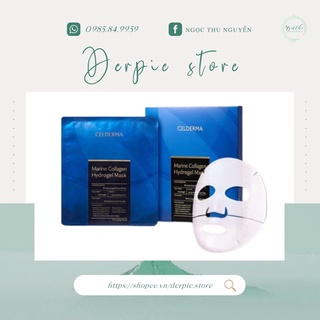 Mặt nạ Collagen Celderma xanh 1 hộp 3 miếng