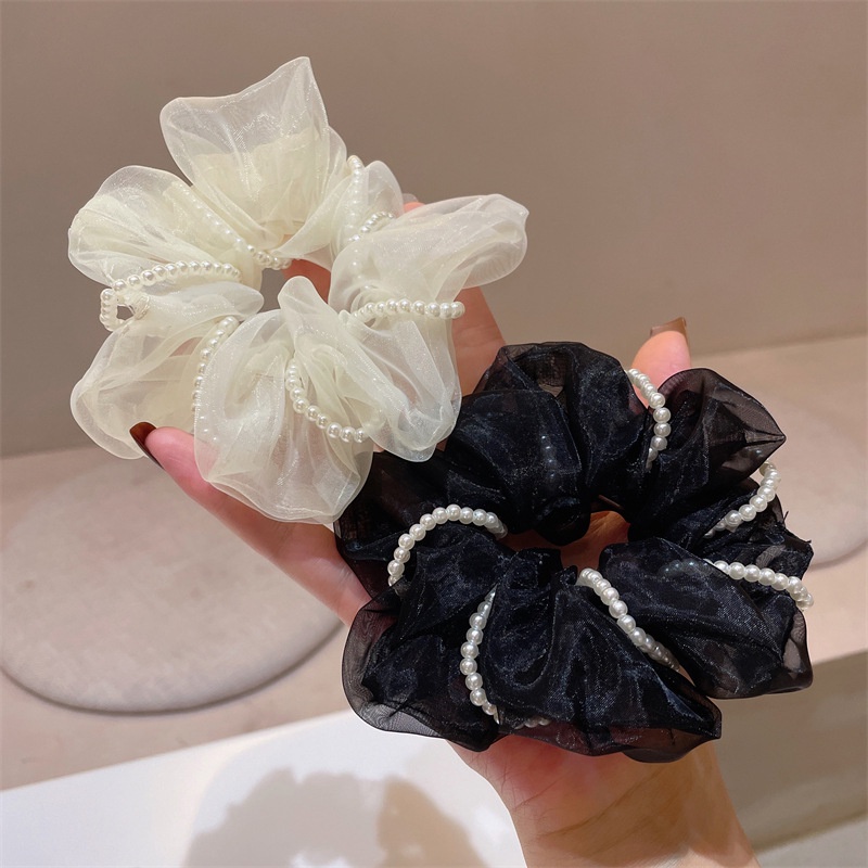 Dây Cột Tóc Vải organza Phong Cách Hàn Quốc Dễ Thương Cho Nữ