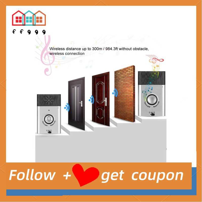 Ffggg Wireless Smart Doorbell Intercom Door Bell Ring Phone Chime Home Security System