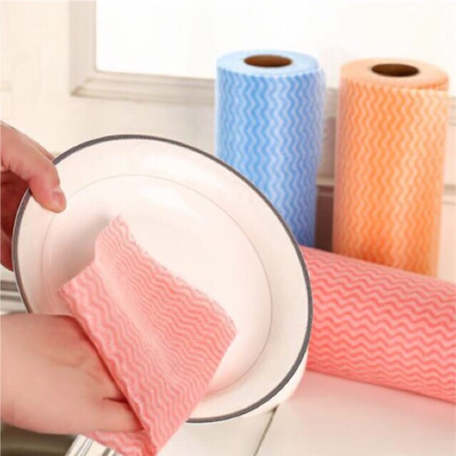 Cuộn Giấy Vải Lau Đa Năng Tiện Dụng (50 Tờ)