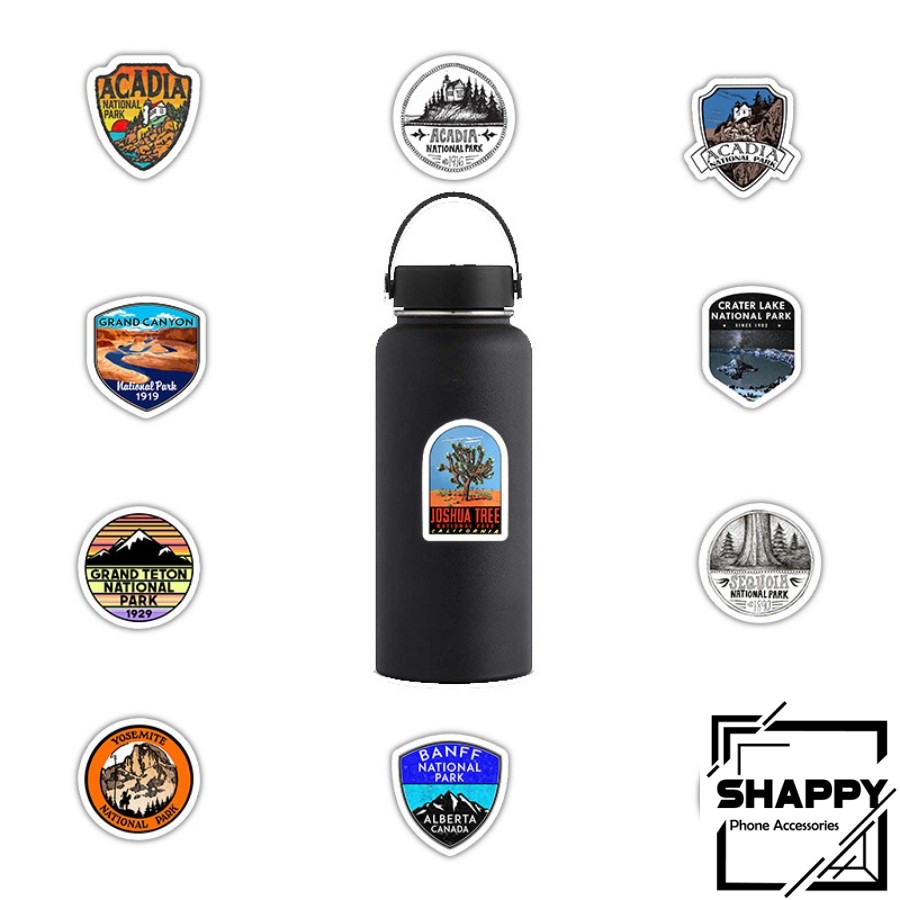 Sticker Dán National Park PVC Chống Thấm Nước | Dán Laptop - Dán Nón Bảo Hiểm - Dán Xe - Dán Vali [Shappy Shop]