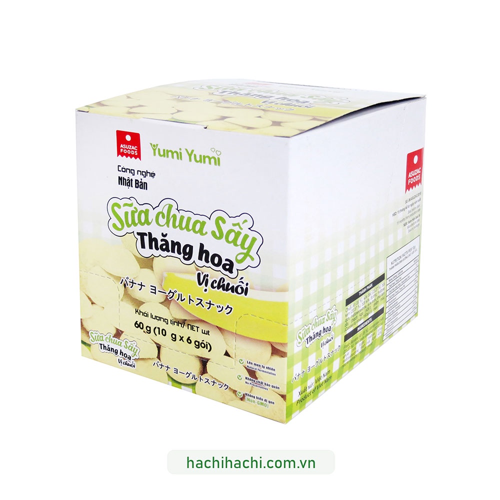 Sữa chua sấy thăng hoa Yumi Asuzac vị chuối 30g (10gx3gói) - Hachi Hachi Japan Shop