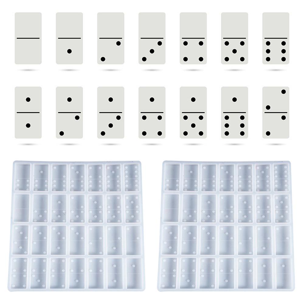 Khuôn Silicone Làm Bánh &amp; Socola Hình Quân Cờ Domino