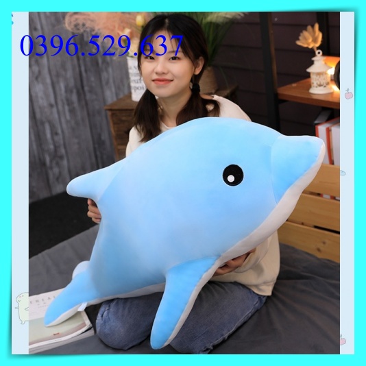 Gấu Bông Nằm sấp đọc sách Dễ Thương Điện thoại Cá Heo Lớn Gấu bông cá heo nhồi bông dùm làm gối ôm dễ thương
