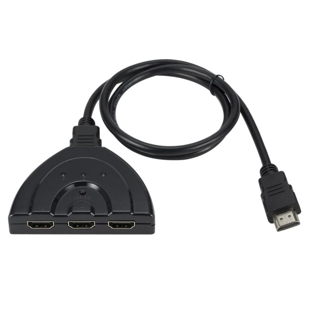 [New promo]3 IN 1 OUT 1080P Hub V1.3B HDMI-compatible Splitter Cable For HDTV XBOX PS3