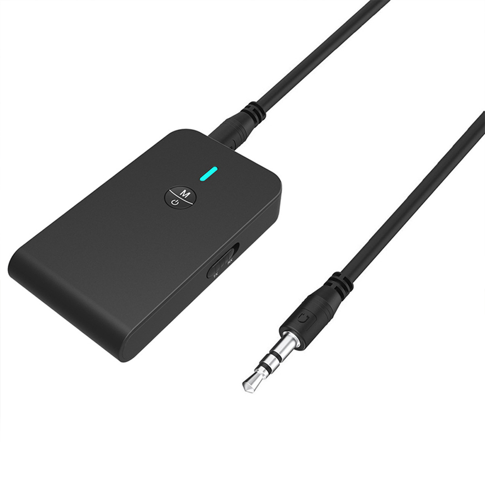 Qiqi Thiết Bị Thu Phát Âm Thanh Bluetooth 5.0 2 Trong 1 Cổng Sạc 3.5mm Aux Hi-fi Cho Loa Nghe Nhạc Trên Xe Hơi / Tv / Máy Tính