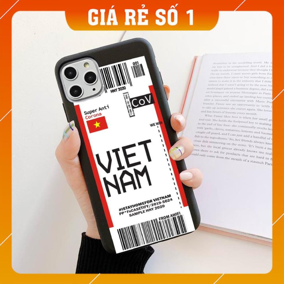 Ốp iphone - Ốp lưng Ticket Vn win trơn 5/5s/6/6s/6plus/6s plus/7/8/7plus/8plus/x/xs/xs max/11/11pro max- Awifi Case A3-2