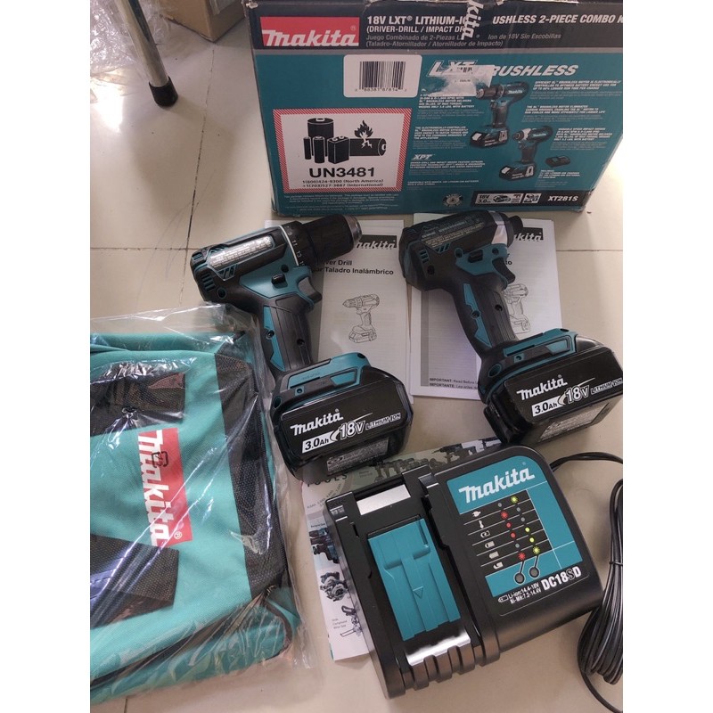 Bộ Combo Makita 18v XT281S