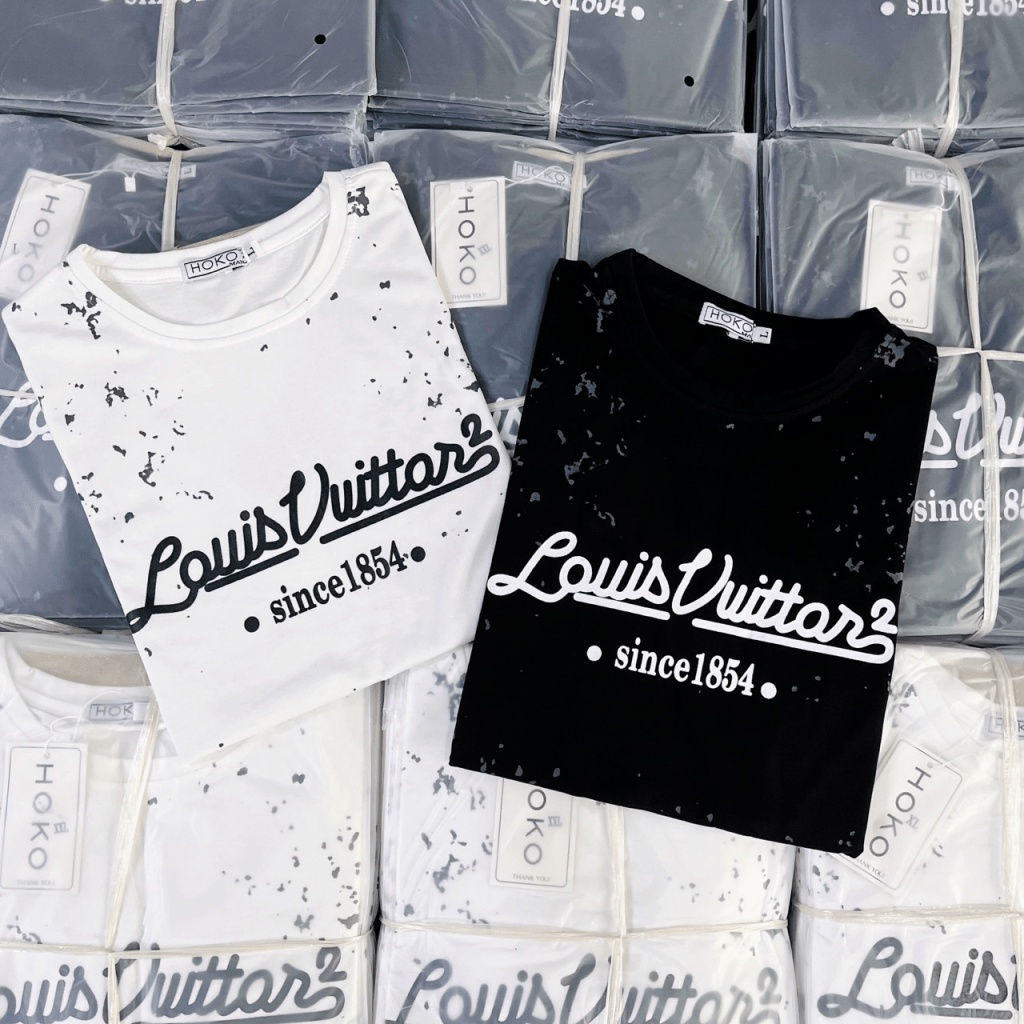 FREE SHIP ÁO THUN CỔ TRÒN LỆ VI HAI MÀU TRẮNG ĐEN CÁ TÍNH SINCE 1854