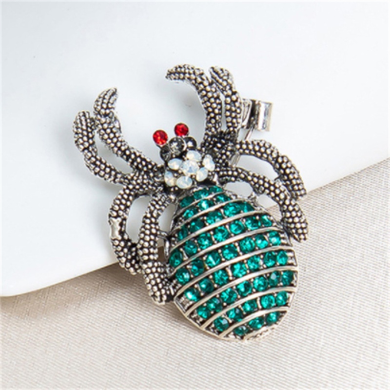 Ghim Cài Áo Hình Nhện Đính Đá Thời Trang Cho Nam