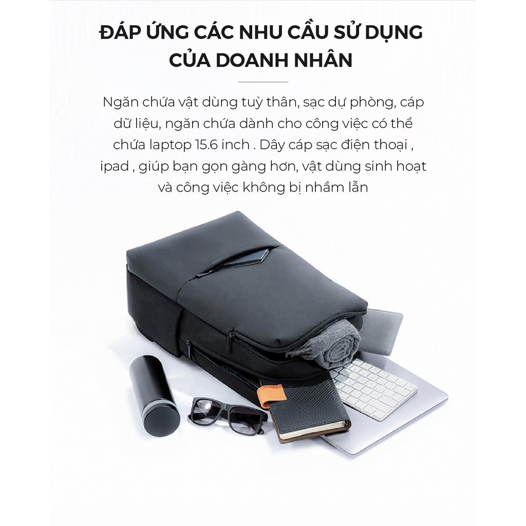 Balo doanh nhân chống nước cho laptop Xiaomi Business Gen 2 Classic | XIAOMI ECOSYSTEM STORE