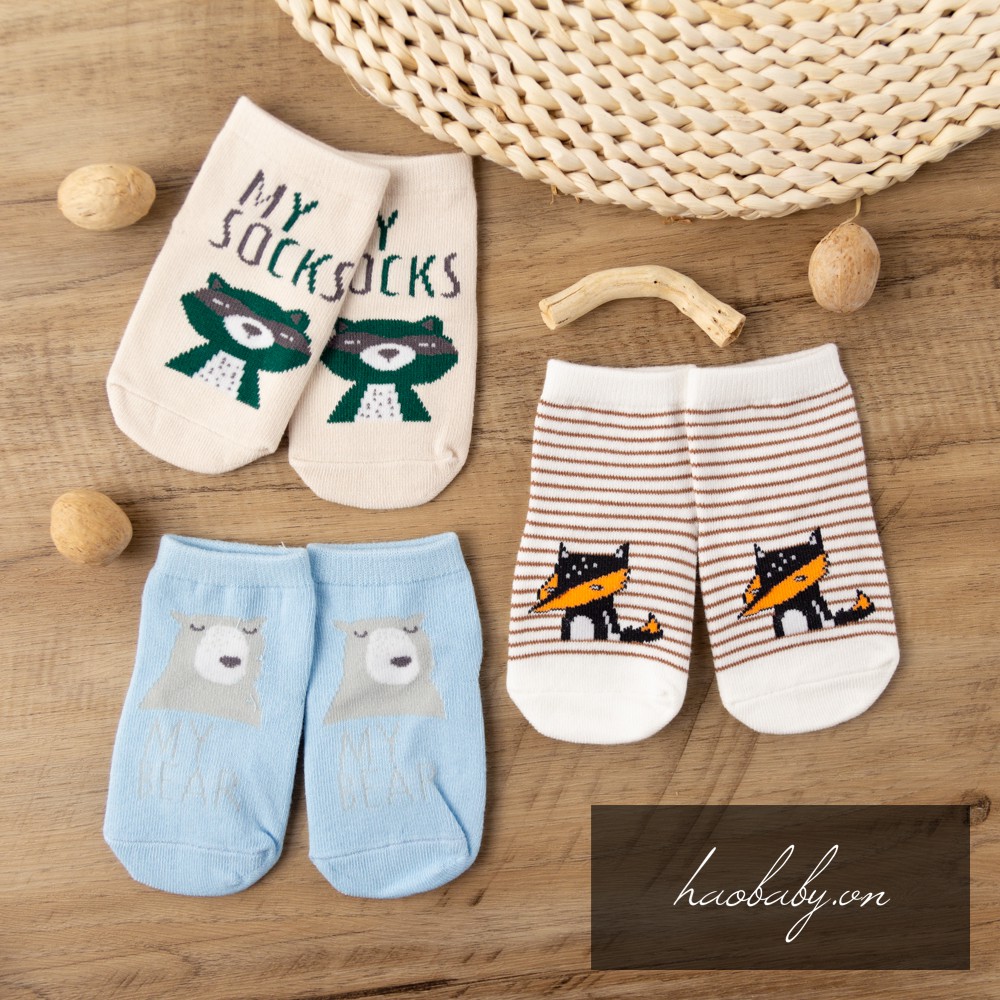 [Haobaby shop] Tất lẻ hình thú cao cổ cho bé