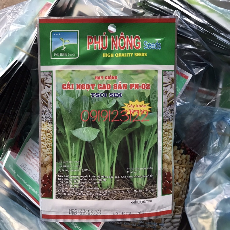 Hạt giống cải ngọt gói 100g