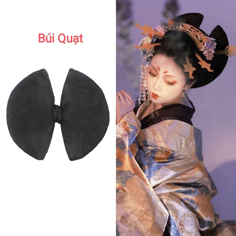 5- Búi tóc giả cài đầu hoá trang kiểu mới các mẫu mới