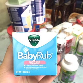 Dầu bôi ấm ngực Vick BabyRub- Nội địa Mĩ