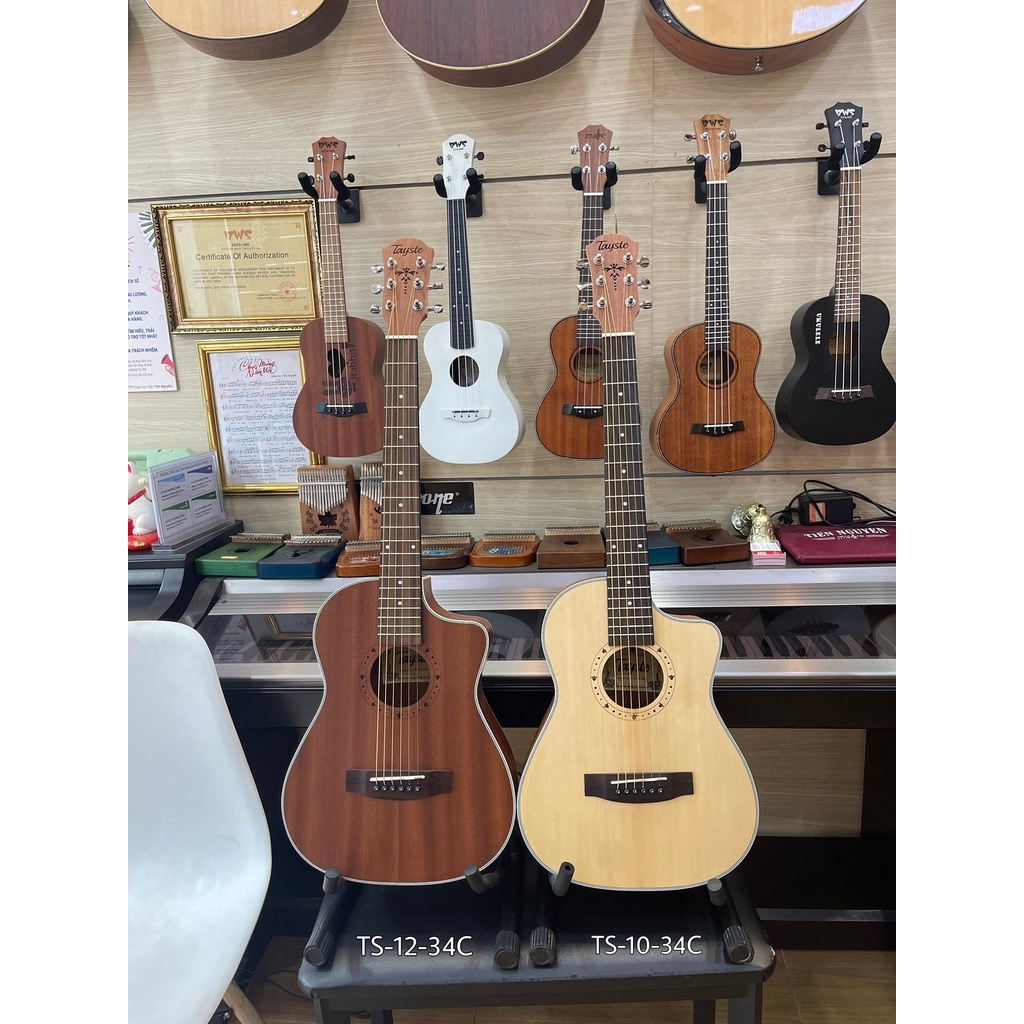 Đàn Guitar Acoustic - Size Mini 1/2 - Dáng Khuyết - chính hãng Tayste