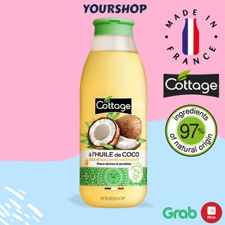Sữa Tắm Cottage COCO 560ml - Hương Dừa - Hàng Pháp