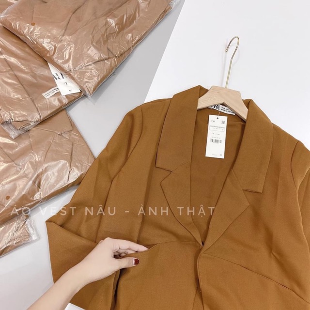 BÁN SỈ ÁO VEST NÂU TÂY CHO NỮ | BigBuy360 - bigbuy360.vn