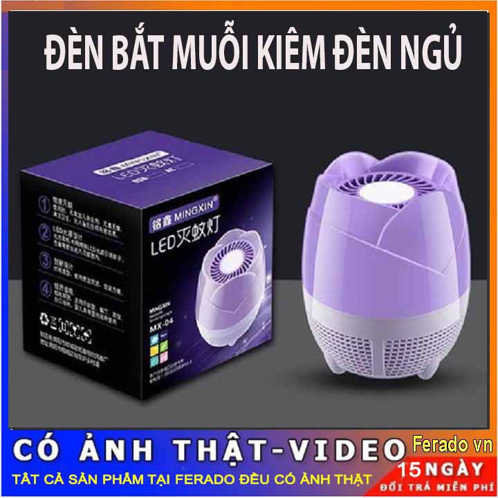 Đèn bắt muỗi hình hoa sen