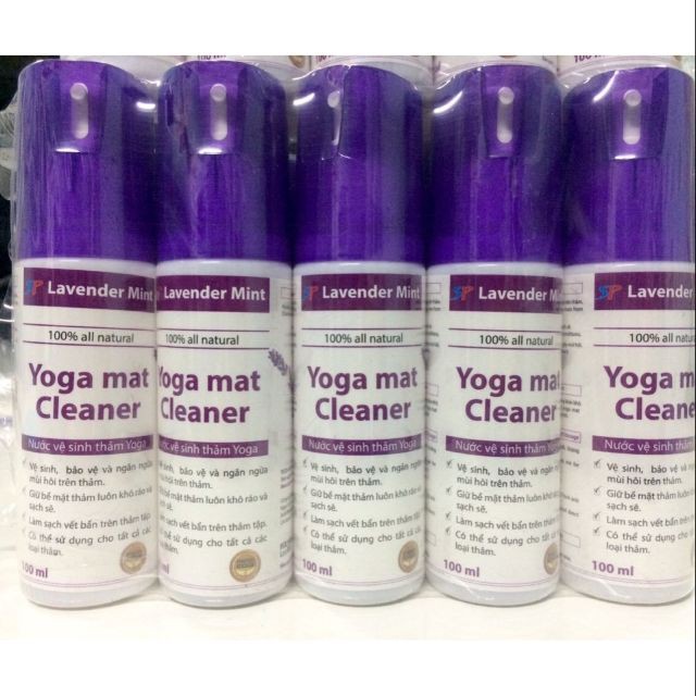 Nước Xịt Vệ Sinh Thảm Yoga Mat Cleaner - Dung dịch vệ sinh thảm yoga | Dùng Cho Mọi Loại Thảm, Vòng Tập Yoga
